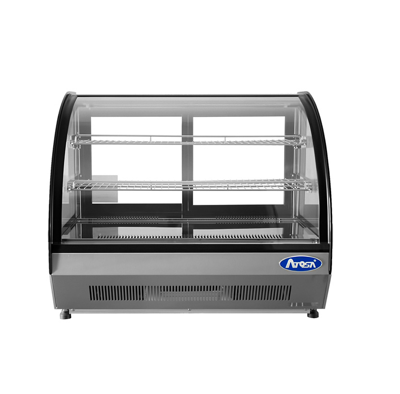 ATOSA WSY125L CURVED GLASS COUNTER TOP DISPLAY CHILLER