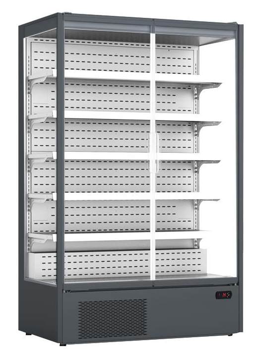 UNIFROST FDR2 Frameless Multideck – 2 Hinged Doors on Castors 1250×740×2010 (5 Shelf)