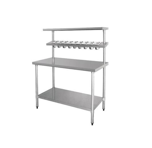Atlas WSTN12 Work Station with Pan Rack – 1200 x 600 x 1500mm
