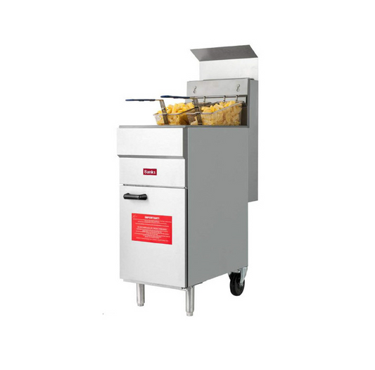 BANKS GF40L Gas Freestanding Twin Basket Fryer