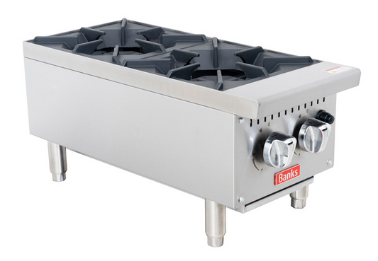 Banks B20H-LPG 2 Ring Gas Hob – LPG, 14.6kW Output