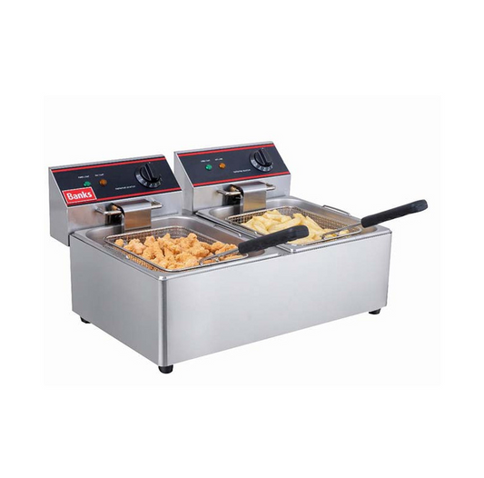 Banks EF6TT Counter Top Twin Tank Fryer – 2 x 6 Litre