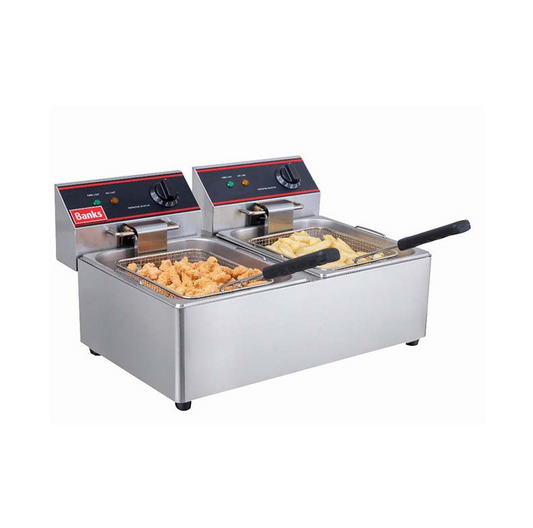 Banks EFD6 Counter Top Twin Tank Fryer – 2 x 6 Litre