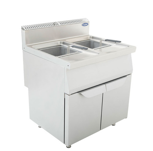 CookRite AT7G8F-F Twin Tank Fryer – LPG