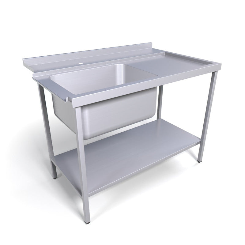 ATLAS ESL1200 LEFT DRAIN ENTRY SINK  1200*860*900+150 BOWL 600*400*300 BOWL ON RIGHT