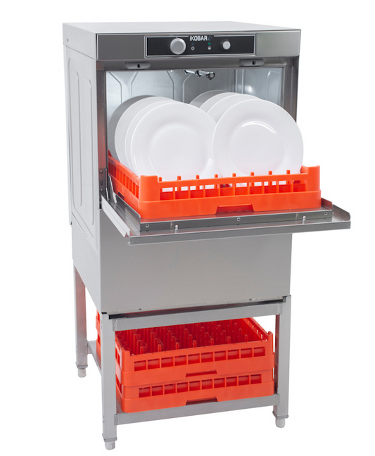 KOBAR K500MAX Commercial Dishwasher – 1 Phase with Drain & Detergent Pumps