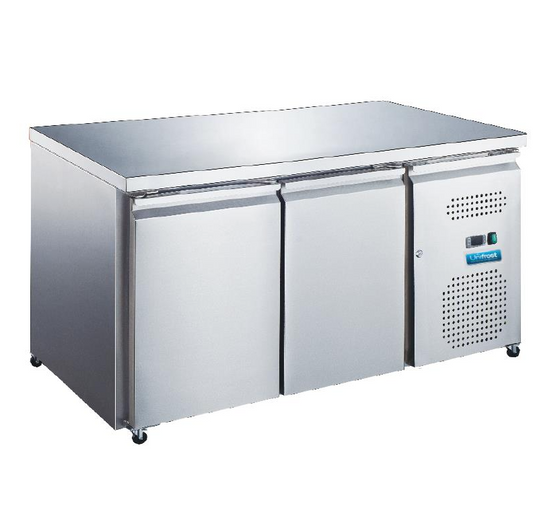 UNIFROST CR1360FT TWO DOOR FLAT TOP COUNTER FRIDGE