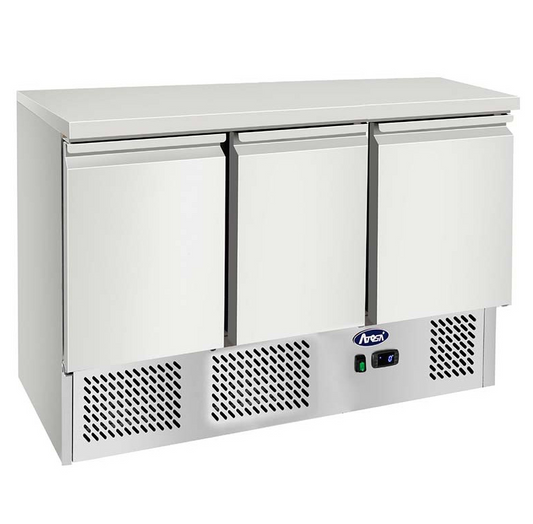 ATOSA ESL3851GR COMPACT 3 DOOR COUNTER FRIDGE