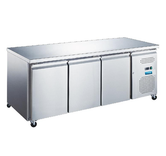 UNIFROST CR1800FT THREE DOOR FLAT TOP COUNTER FRIDGE