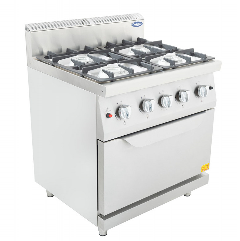 Cookrite AT7G4BO-2 Natural Gas 4 Burner Range and Oven