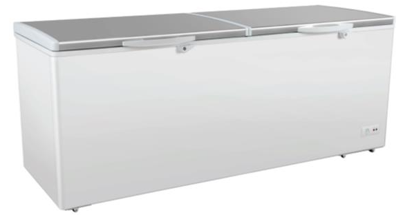 UNIFROST CF601 Chest Freezer – Stainless Steel Split Lid, 561L