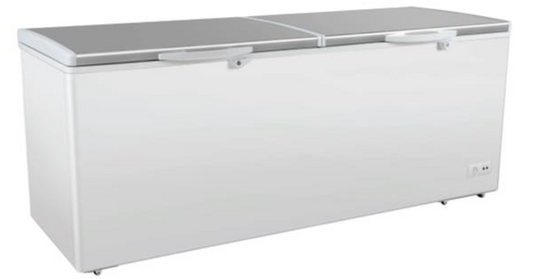 UNIFROST CF601 Chest Freezer – Stainless Steel Split Lid, 561L