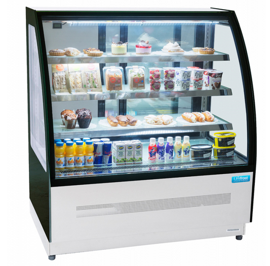 Unifrost CDV90S Curved Glass Display Fridge