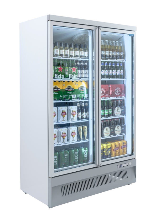 Unifrost HVR2 2-Door Hinged Display Refrigerator – 1081L, Frost-Free