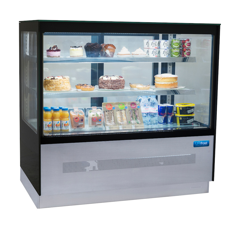 Unifrost SDV120S Straight Glass Display Fridge 1200mm
